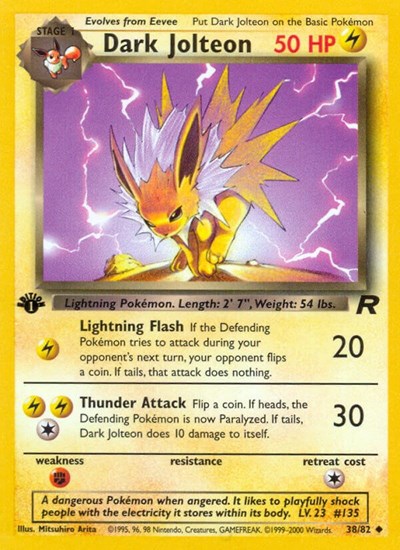 Dark Jolteon (TR 38/82) [Team Rocket]