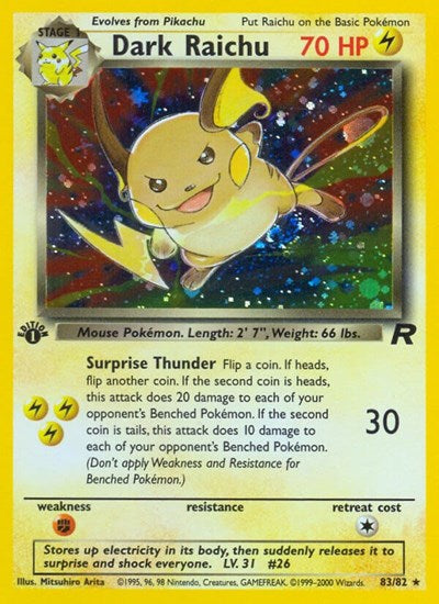 Dark Raichu (TR 83/82) [Team Rocket]
