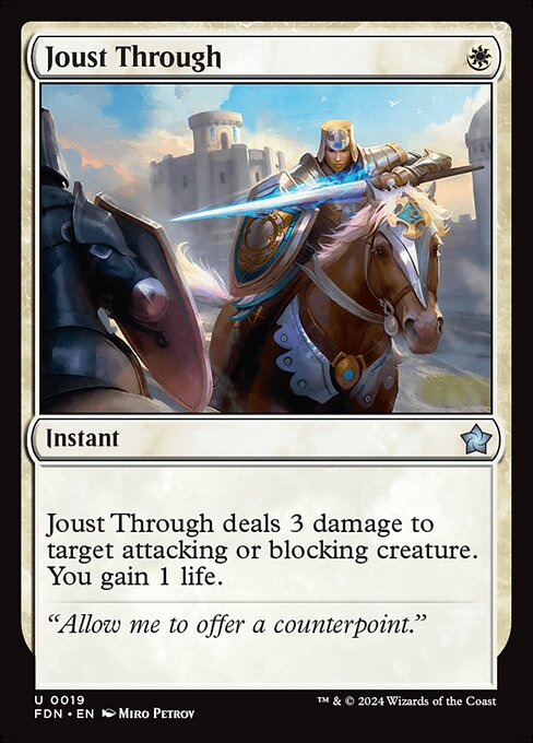 Joust Through (FDN 19) [Foundations]