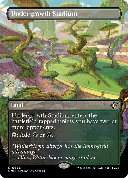 Undergrowth Stadium (Borderless) (CMM 666) [Commander Masters]
