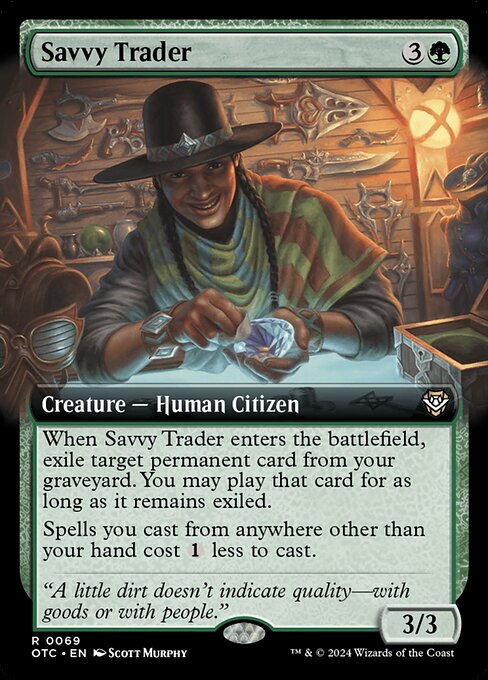 Savvy Trader (OTC 69) [Outlaws of Thunder Junction Commander]