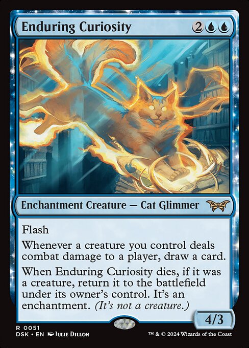 Enduring Curiosity (DSK 51) [Duskmourn: House of Horror]