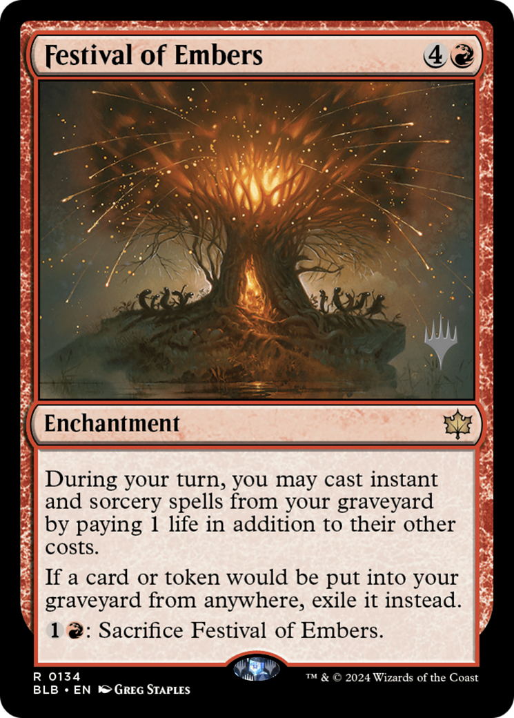 Festival of Embers (Promo Pack) [Bloomburrow Promos]