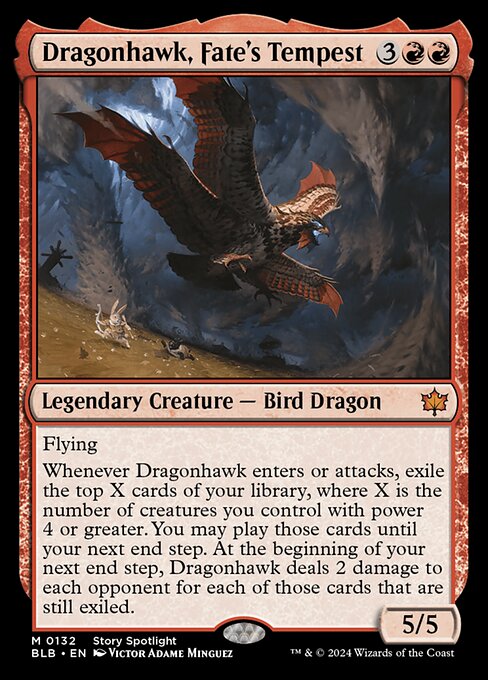 Dragonhawk, Fate's Tempest (BLB 132) [Bloomburrow]