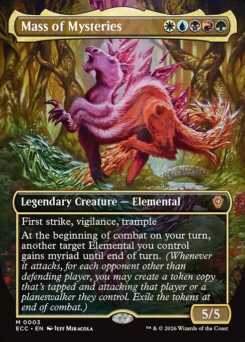 Mass of Mysteries (Borderless) (ECC 3) [Lorwyn Eclipsed Commander]