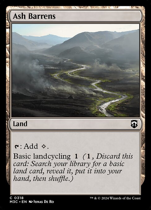 Ash Barrens (M3C 318) [Modern Horizons 3 Commander]