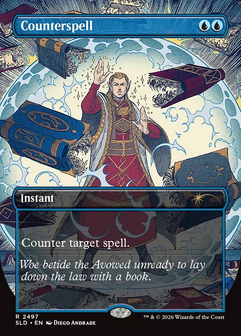 Counterspell (Borderless) (SLD 2497) [Secret Lair Drop]