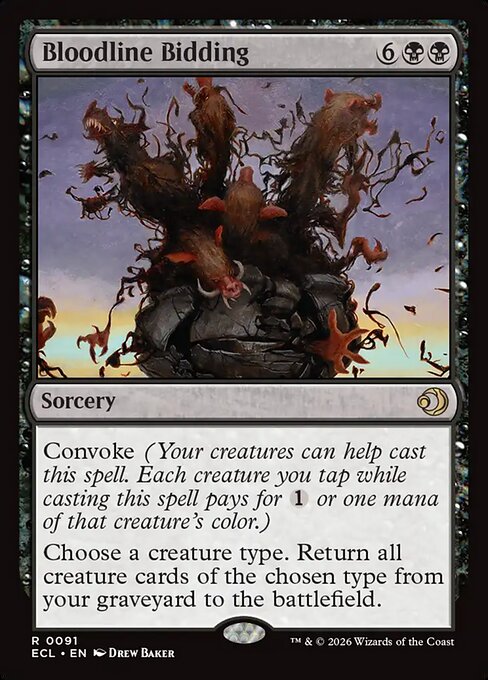 Bloodline Bidding (ECL 91) [Lorwyn Eclipsed]
