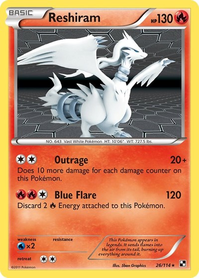 Reshiram (BLW 26/114) [Black and White]