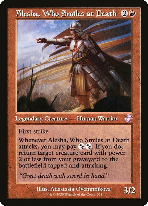 Alesha, Who Smiles at Death (TSR 338) [Time Spiral Remastered]
