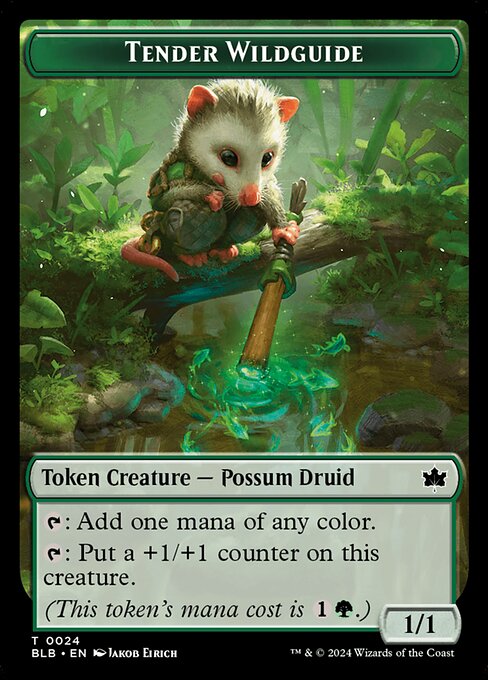 Tender Wildguide (TBLB 24) [Bloomburrow Tokens]