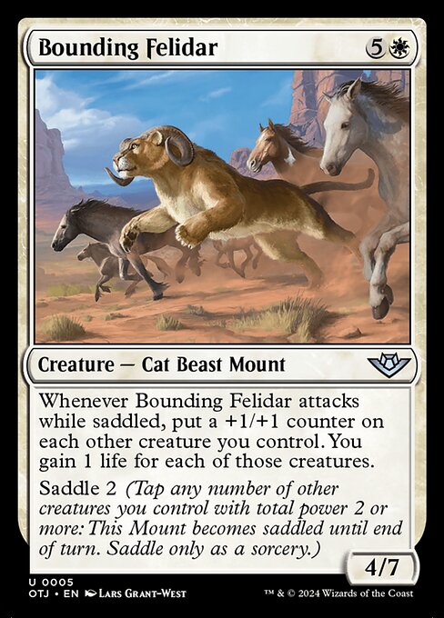 Bounding Felidar (OTJ 5) [Outlaws of Thunder Junction]