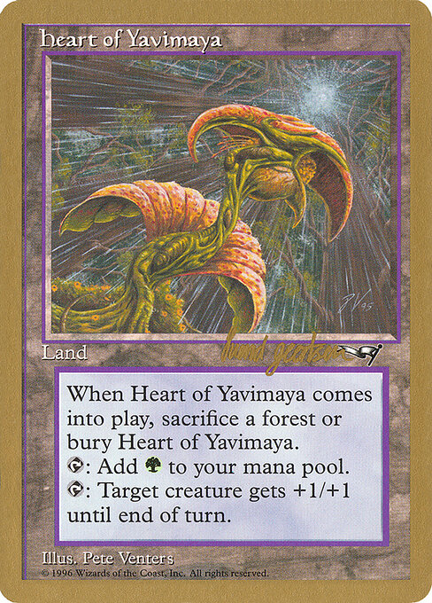 Heart of Yavimaya (WC97 sg138) [World Championship Decks 1997]