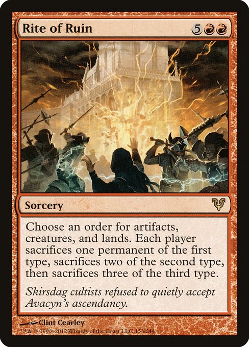 Rite of Ruin (AVR 153) [Avacyn Restored]