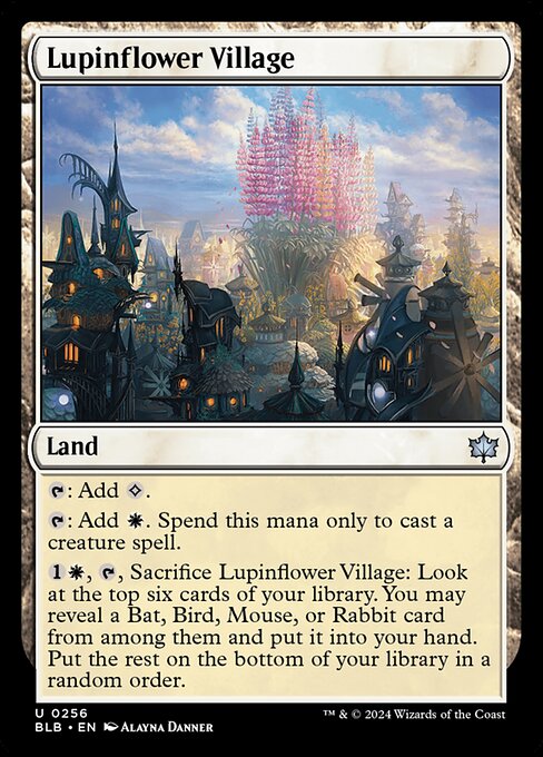 Lupinflower Village (BLB 256) [Bloomburrow]