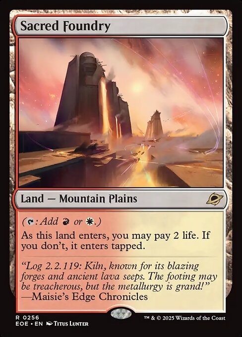 Sacred Foundry (EOE 256) [Edge of Eternities]