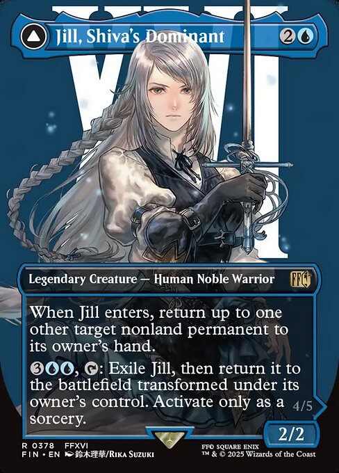 Jill, Shiva's Dominant // Shiva, Warden of Ice (FIN 378) [Final Fantasy]