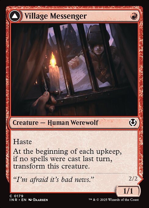 Village Messenger // Moonrise Intruder (INR 179) [Innistrad Remastered]