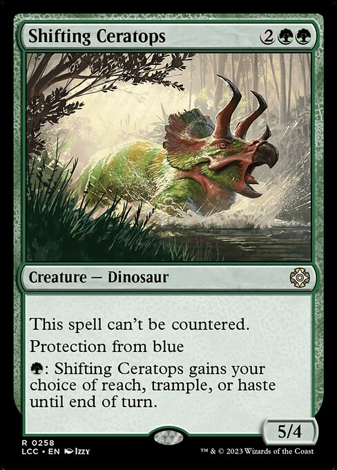 Shifting Ceratops (LCC 258) [The Lost Caverns of Ixalan Commander]