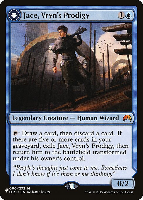 Jace, Vryn's Prodigy // Jace, Telepath Unbound (PLST ORI-60) [The List]