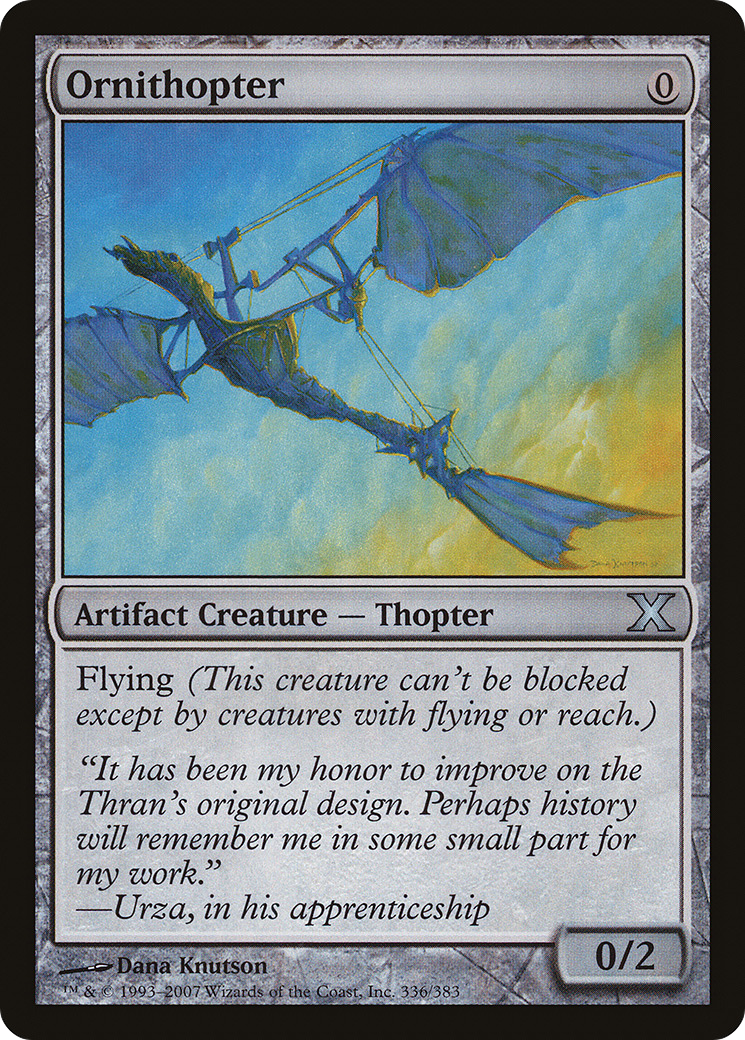 Ornithopter (Premium Foil) [Tenth Edition]