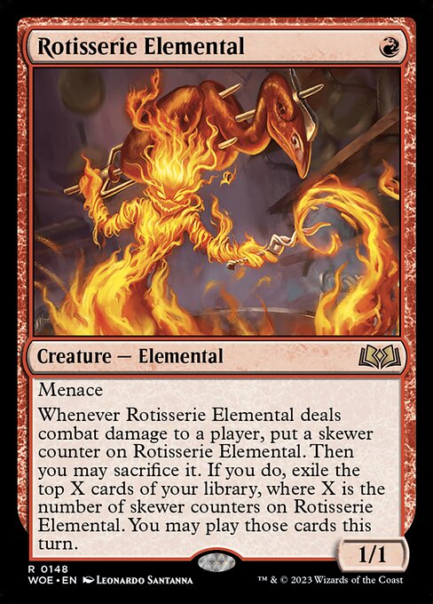 Rotisserie Elemental (WOE 148) [Wilds of Eldraine]