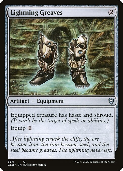 Lightning Greaves (CLB 864) [Commander Legends: Battle for Baldur's Gate]