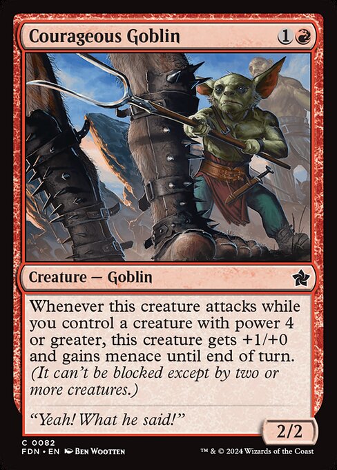 Courageous Goblin (FDN 82) [Foundations]