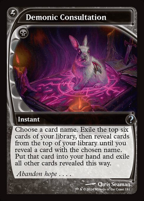 Demonic Consultation (MB2 181) [Mystery Booster 2]