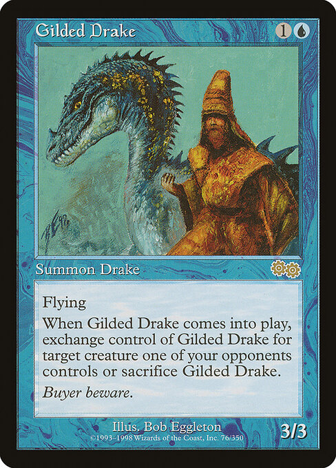 Gilded Drake (USG 76) [Urza's Saga]