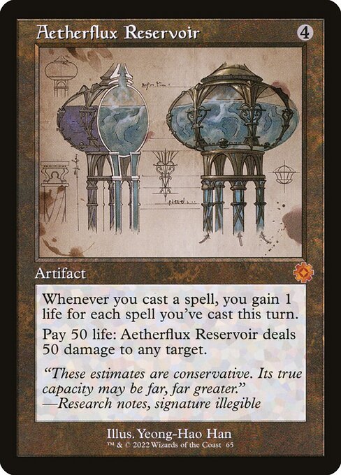 Aetherflux Reservoir (Retro Frame) (BRR 65) [The Brothers' War Retro Artifacts]
