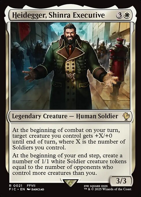 Heidegger, Shinra Executive (FIC 21) [Final Fantasy Commander]