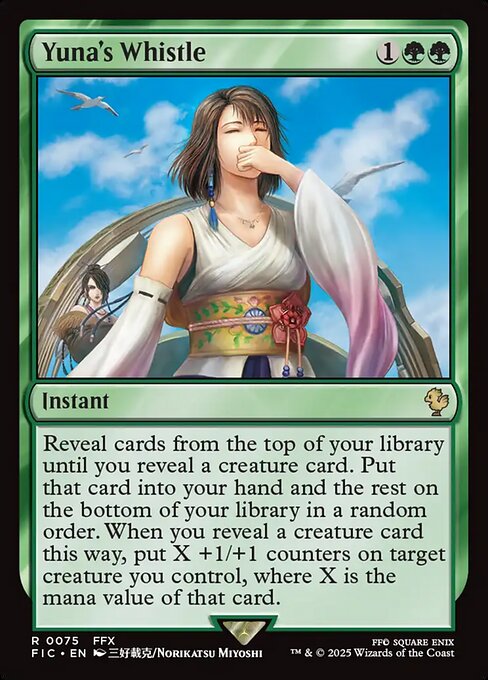 Yuna's Whistle (FIC 75) [Final Fantasy Commander]