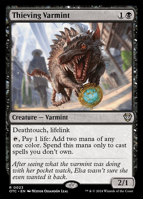 Thieving Varmint (OTC 23) [Outlaws of Thunder Junction Commander]