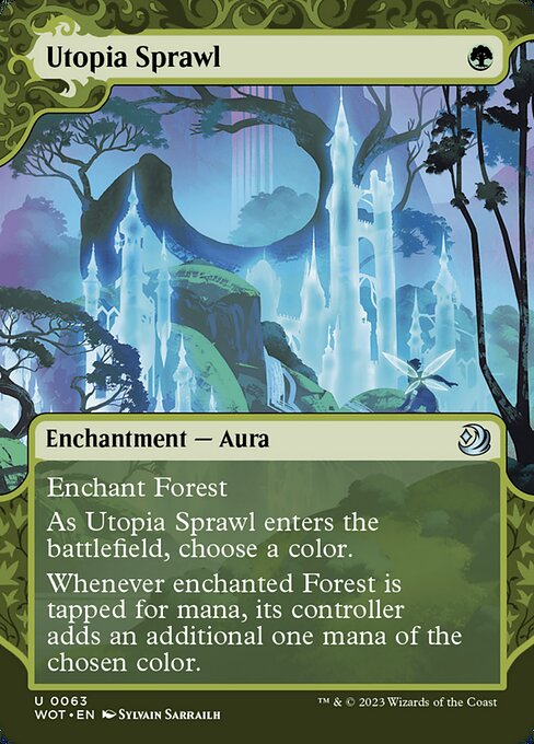 Utopia Sprawl (Borderless · Showcase · Full Art) (WOT 63) [Wilds of Eldraine: Enchanting Tales]