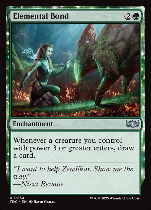 Elemental Bond (TDC 254) [Tarkir: Dragonstorm Commander]