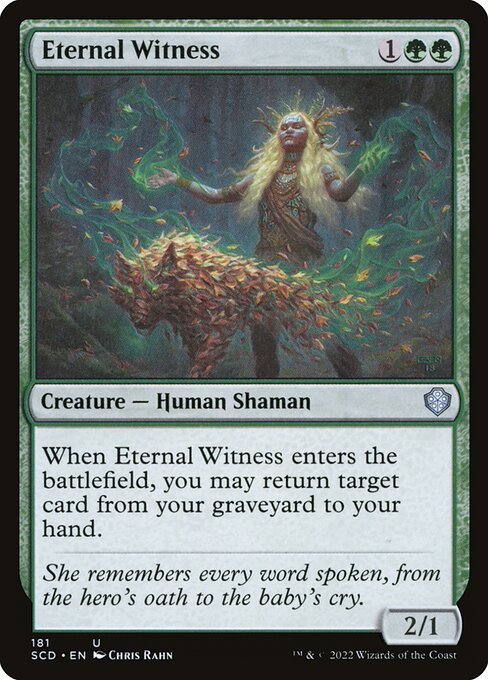 Eternal Witness (SCD 181) [Starter Commander Decks]