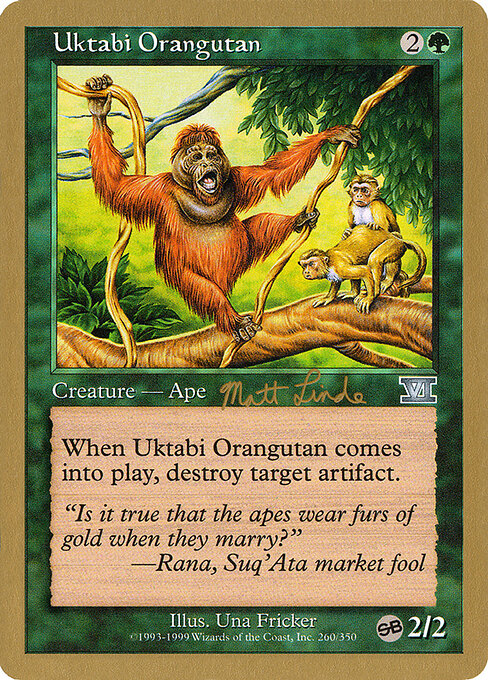 Uktabi Orangutan (WC99 ml260sb) [World Championship Decks 1999]