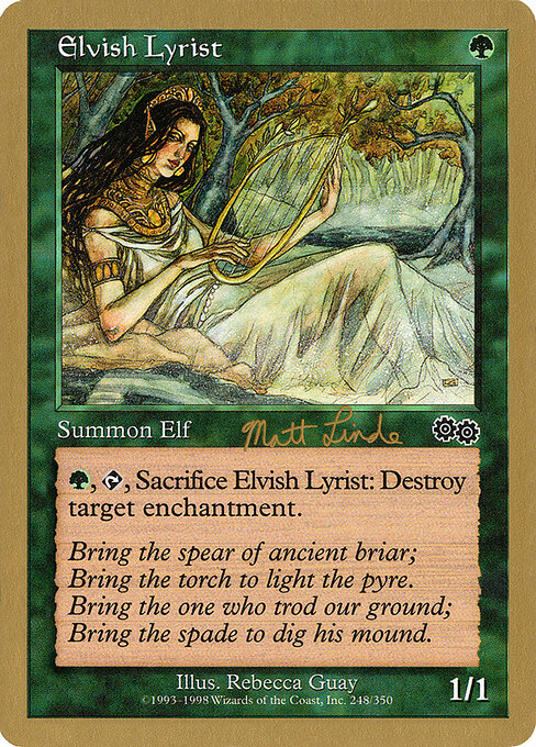 Elvish Lyrist (WC99 ml248) [World Championship Decks 1999]