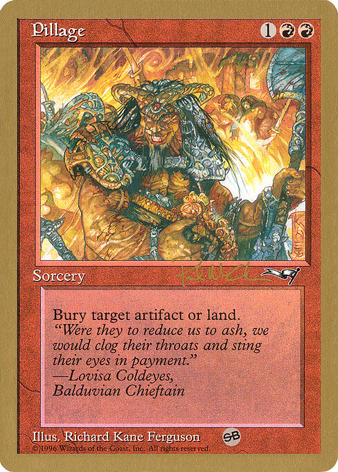Pillage (WC97 pm76sb) [World Championship Decks 1997]