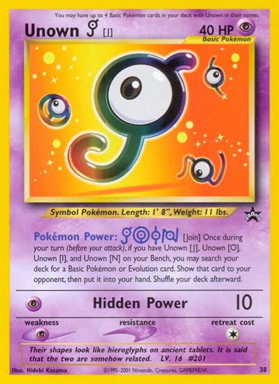 Unown J (PR 38/53) [WoTC Promo]
