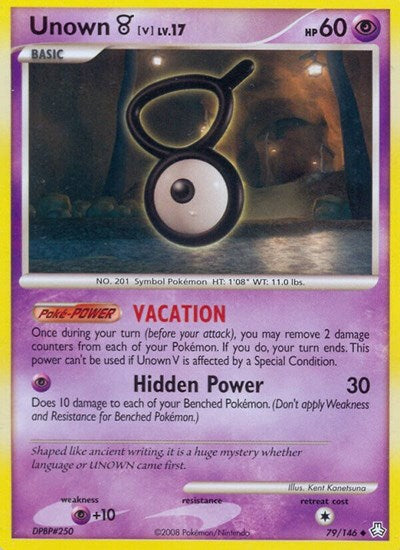 Unown V (LA 79/146) [Legends Awakened]