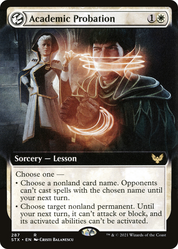 Academic Probation (Extended Art) [Strixhaven: School of Mages]