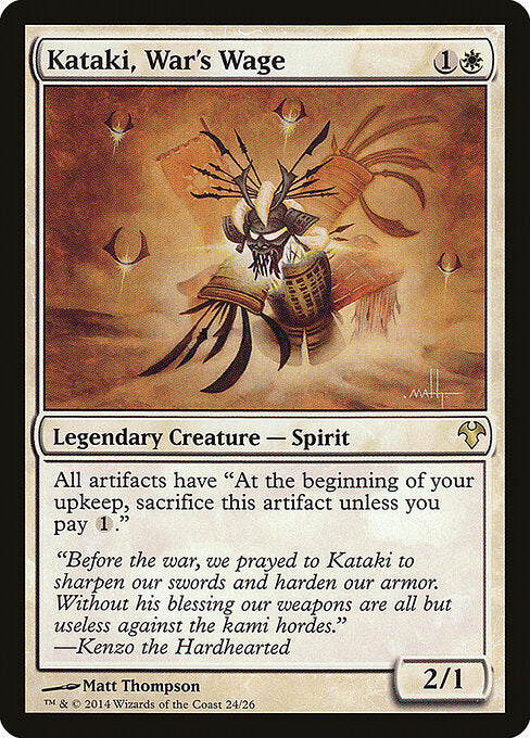 Kataki, War's Wage (MD1 24) [Modern Event Deck 2014]