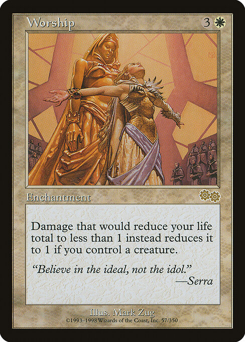 Worship (USG 57) [Urza's Saga]