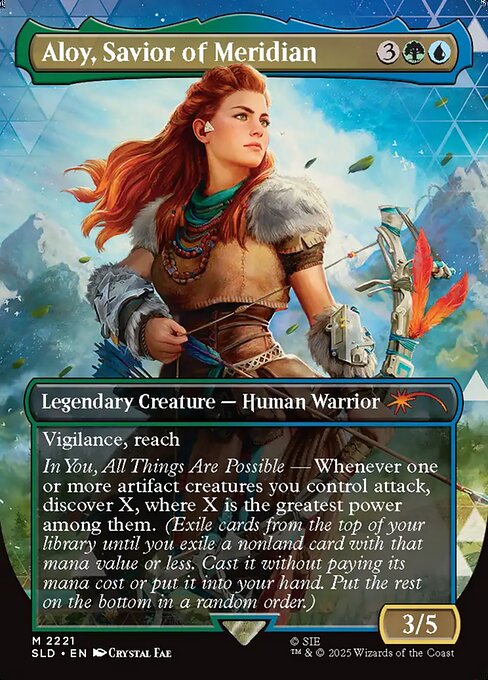 Aloy, Savior of Meridian (Borderless · Full Art) (SLD 2221) [Secret Lair Drop]