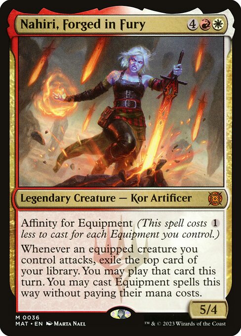 Nahiri, Forged in Fury (MAT 36) [March of the Machine: The Aftermath]