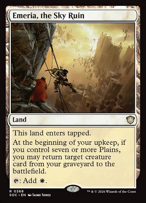 Emeria, the Sky Ruin (SOC 368) [Secrets of Strixhaven Commander]