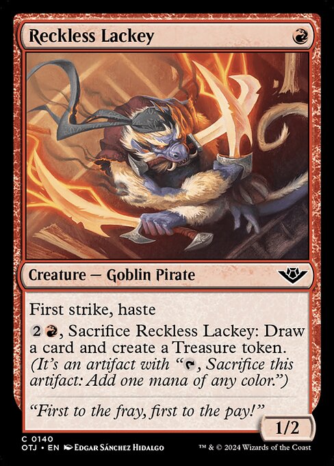 Reckless Lackey (OTJ 140) [Outlaws of Thunder Junction]