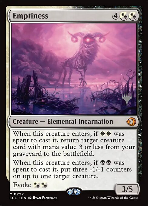 Emptiness (PECL 222p) [Lorwyn Eclipsed Promos]